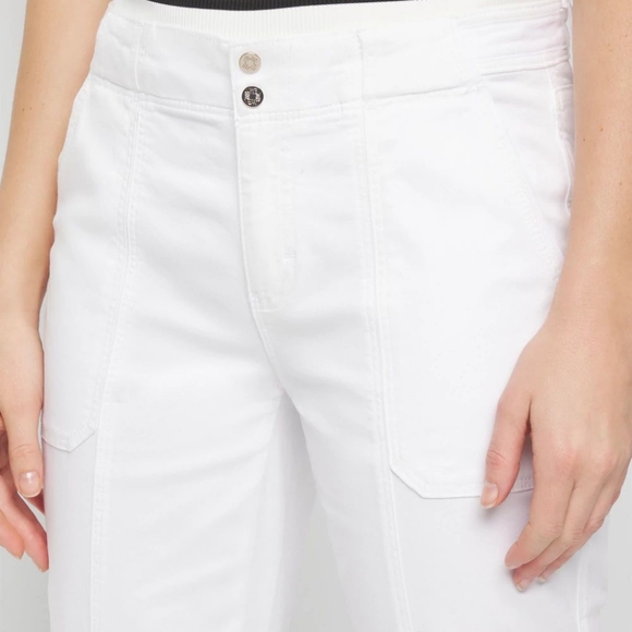 WHBM Mid-Rise Pret-A-Pedi Straight Cropped Pants Size 10 NWT - Picture 2 of 15